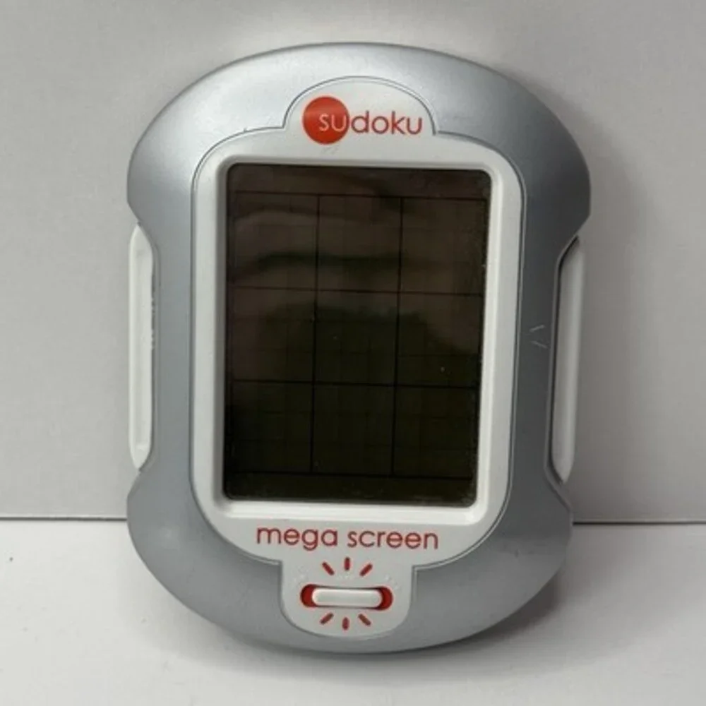 Sudoku Mega Screen Handheld Electronic Game Illuminated Techno Source 2005 VTG